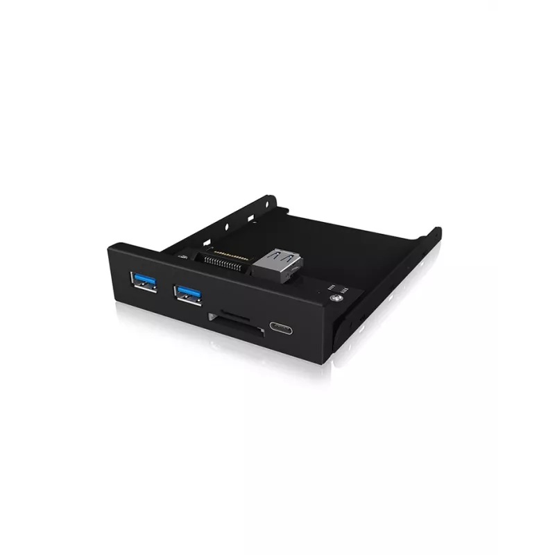 Keskitin ICY BOX IB-HUB1417-i3 musta