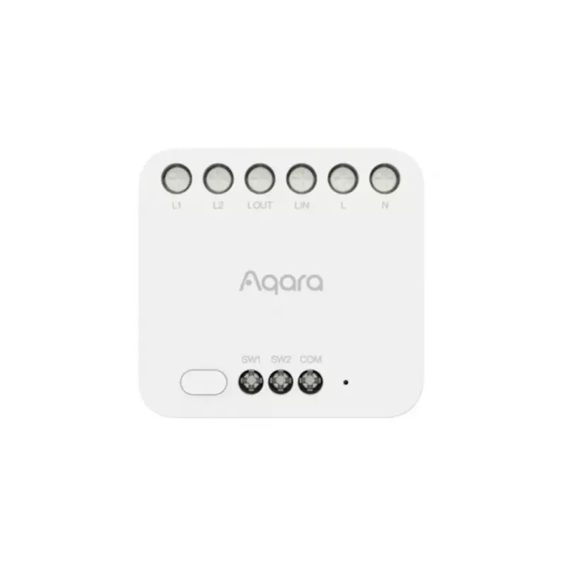 Älykodin kaksoisrelemoduuli, Aqara DCM-K01, 2-kanavainen ohjaus