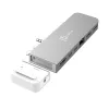 USB-keskitin j5create JCD395 4K60 Elite Pro johdollinen USB4 MagSafe-sarjalla