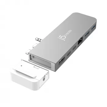 USB-keskitin j5create JCD395 4K60 Elite Pro johdollinen USB4 MagSafe-sarjalla