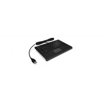 KeySonic ACK-3410 (DE) näppäimistö toimisto USB QWERTZ saksa musta