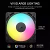 Tuuletin Corsair RS120 ARGB tietokonekotelo 12 cm musta