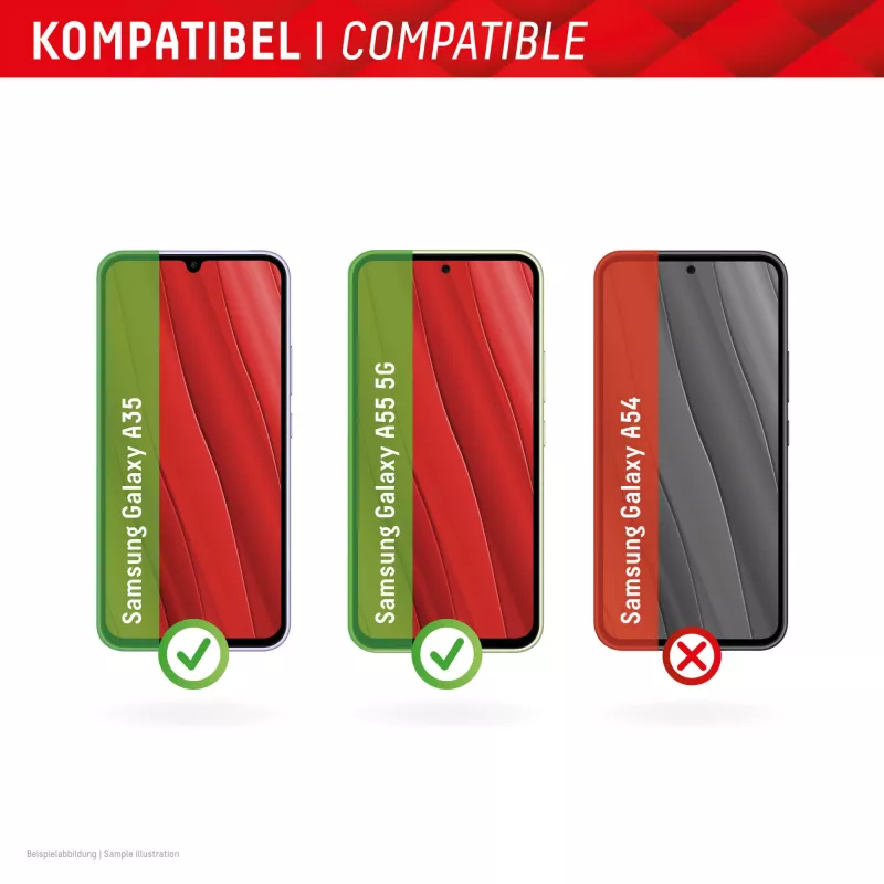 Displex Smart Glass (9H) Samsung Galaxy A35/A55 5G, asennustarra, särkymätön