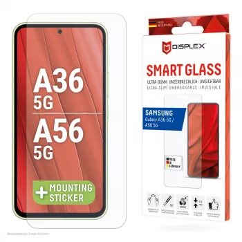 Displex Smart Glass (9H) Samsung Galaxy A36/A56, asennustarra, särkymätön