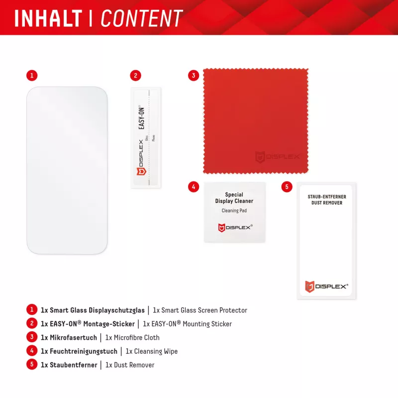 Displex Smart Glass (9H) Samsung Galaxy A36/A56, asennustarra, särkymätön