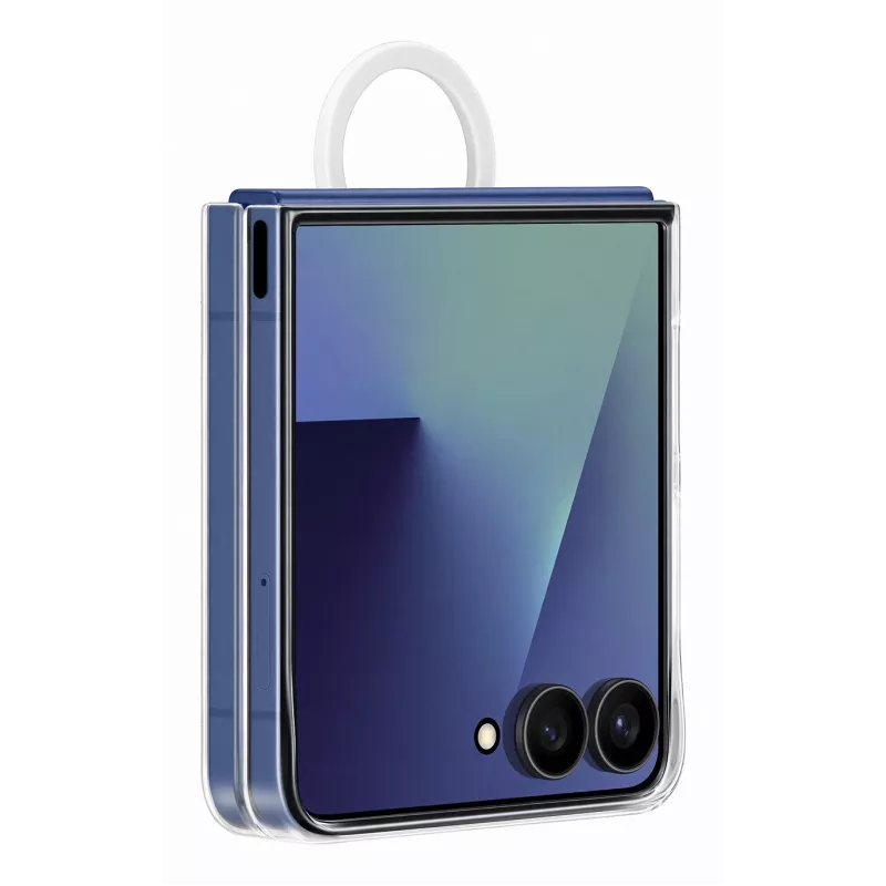 Suojakotelo Samsung Galaxy Z Flip7:lle Samsungilta — kirkas, malli EF-QF766CTEGWW