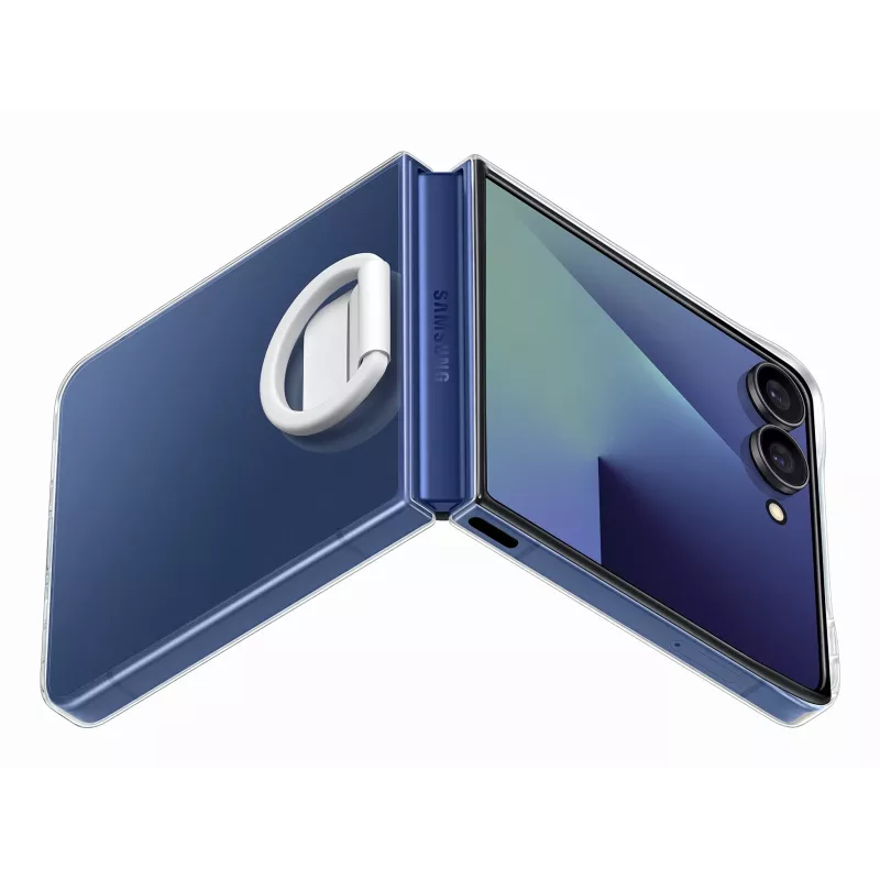 Suojakotelo Samsung Galaxy Z Flip7:lle Samsungilta — kirkas, malli EF-QF766CTEGWW