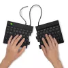 R-Go Tools Ergonomic näppäimistö R-Go Split Break v2 with break software, ergonominen jaettu näppäimistö, QWERTZ (DE), Wired, musta