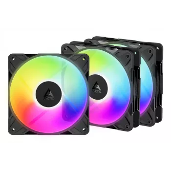 ARCTIC Freezer P12 Pro Reverse A-RGB - 3 kpl:n pakkaus kotelotuuletin 12 cm musta 3 kpl