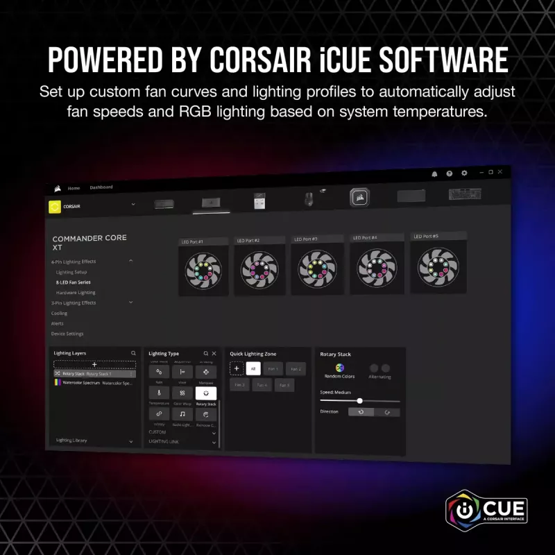 Tuuletinnopeudensäädin Corsair iCUE Commander Core XT