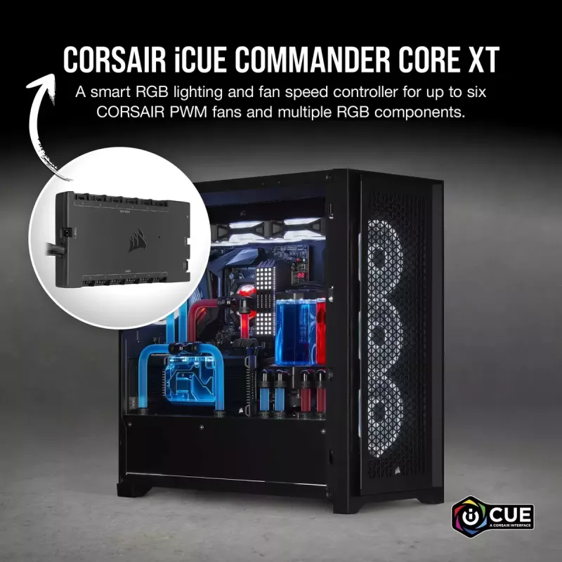 Tuuletinnopeudensäädin Corsair iCUE Commander Core XT