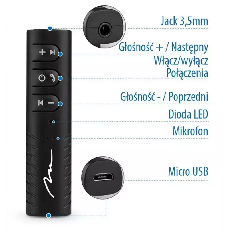 Bluetooth-musiikkivastaanotin Media-Tech MT3588