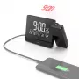 Hama Plus Charge digitaalinen herätyskello musta