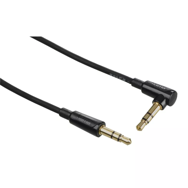 Audiokaapeli Hama Flexi-ohut 1,5m 3,5mm pistoke-pistoke musta