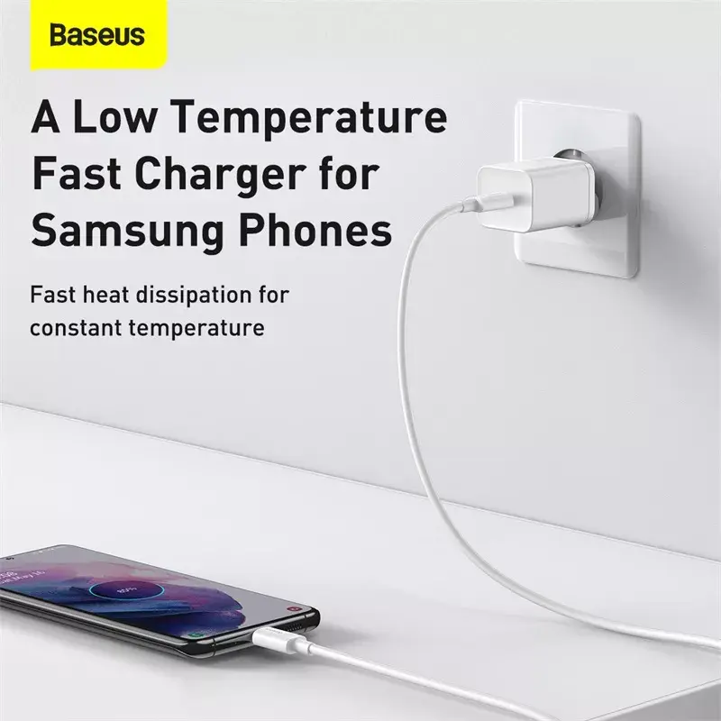 Baseus Super Si sisälaturi valkoinen pikalataus 12V 1xUSB-C