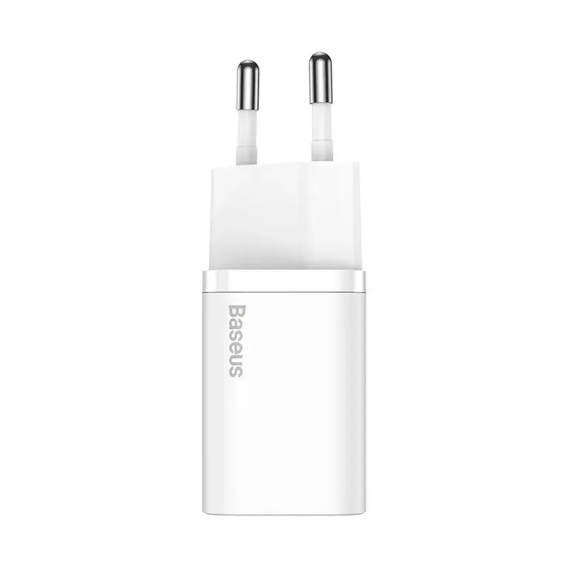 Baseus Super Si sisälaturi valkoinen pikalataus 12V 1xUSB-C