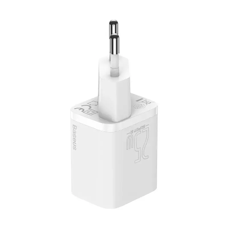 Baseus Super Si sisälaturi valkoinen pikalataus 12V 1xUSB-C