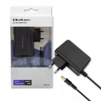 Virtalähde Qoltec 51034 sisäkäyttöön 19W musta 220-240V