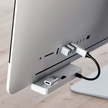 Satechi ST-TAUCS kaapelin sukupuolenmuunnin USB-A USB-C hopea