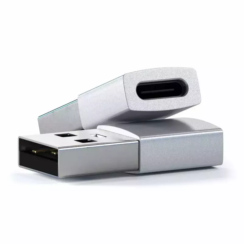 Satechi ST-TAUCS kaapelin sukupuolenmuunnin USB-A USB-C hopea