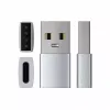 Satechi ST-TAUCS kaapelin sukupuolenmuunnin USB-A USB-C hopea