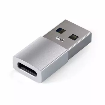 Satechi ST-TAUCS kaapelin sukupuolenmuunnin USB-A USB-C hopea