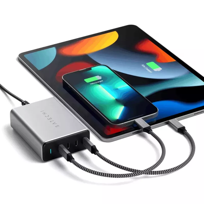 Satechi ST-UC165GM-EU yleispikalaturi 165 W 4× USB Type-C