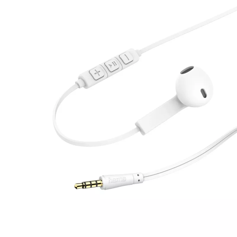 Hama Advance Headset johdollinen in-ear puhelut/musiikki valkoinen