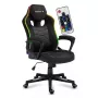 Pelituoli huzaro Force 2.5 RGB Mesh — hengittävä mesh, RGB-valaistus, korkeussäädettävä, kallistuva, 130 kg kantavuus