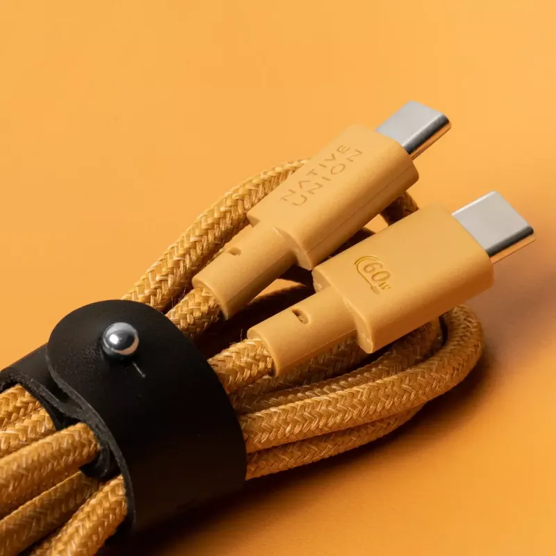 Native Union Belt Cable USB-C – USB-C -kaapeli, 1,2 m, Kraft
