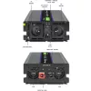 Jännitemuunnin QOLTEC Monolith 4000 MS Wave 12V – 230V 2000/4000W USB:lla