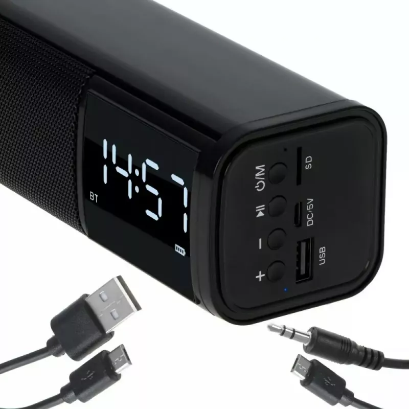 Kannettava Bluetooth-kaiutin Adler AD 1191 5W, langaton, kompakti, musta