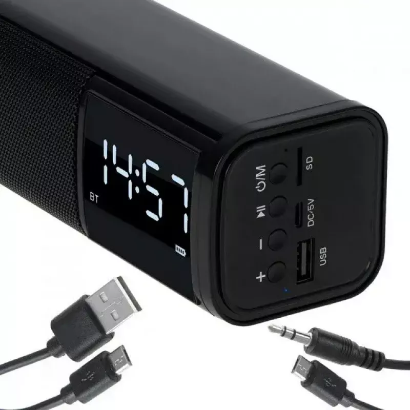 Kannettava Bluetooth-kaiutin Adler AD 1191 5W, langaton, kompakti, musta
