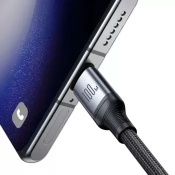 USB-C–2× USB-C-kaapeli Joyroom SA21-1T2 100W 1,5m (musta)