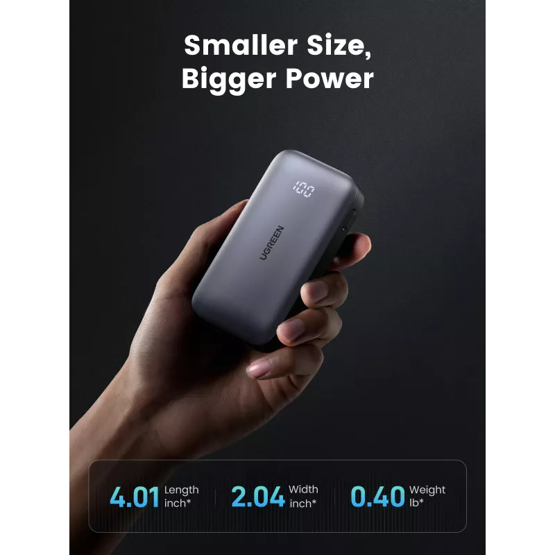 Kannettava varavirtalähde Ugreen 10000mAh Mini Quick Charging 30W