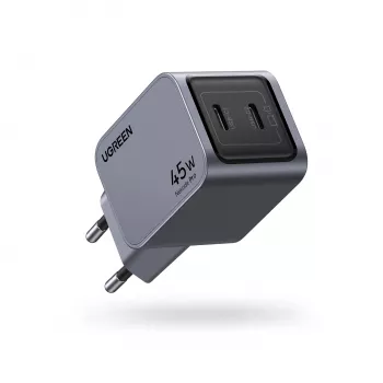 Ugreen 35008 mobiililaturi yleismalli harmaa AC-pikalataus sisäkäyttöön