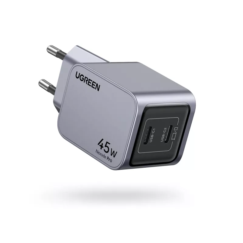 Ugreen 35008 mobiililaturi yleismalli harmaa AC-pikalataus sisäkäyttöön
