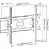 Techly kallistettava seinäteline TV LED LCD 42-80