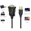 Sarjakaapeli Techly IDATA-USB2-SER-1 musta 1,5 m USB Type-A DB-9