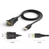 Sarjakaapeli Techly IDATA-USB2-SER-1 musta 1,5 m USB Type-A DB-9