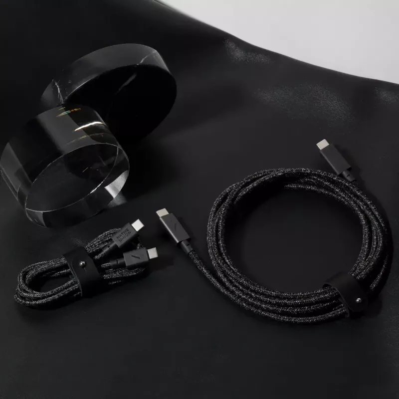 native union Belt kaapeli USB-C-USB-C-kaapeli 1,2 m musta