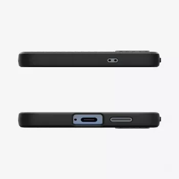 Suojakotelo Spigen Galaxy S25 Liquid Air mattamusta monokromaattinen
