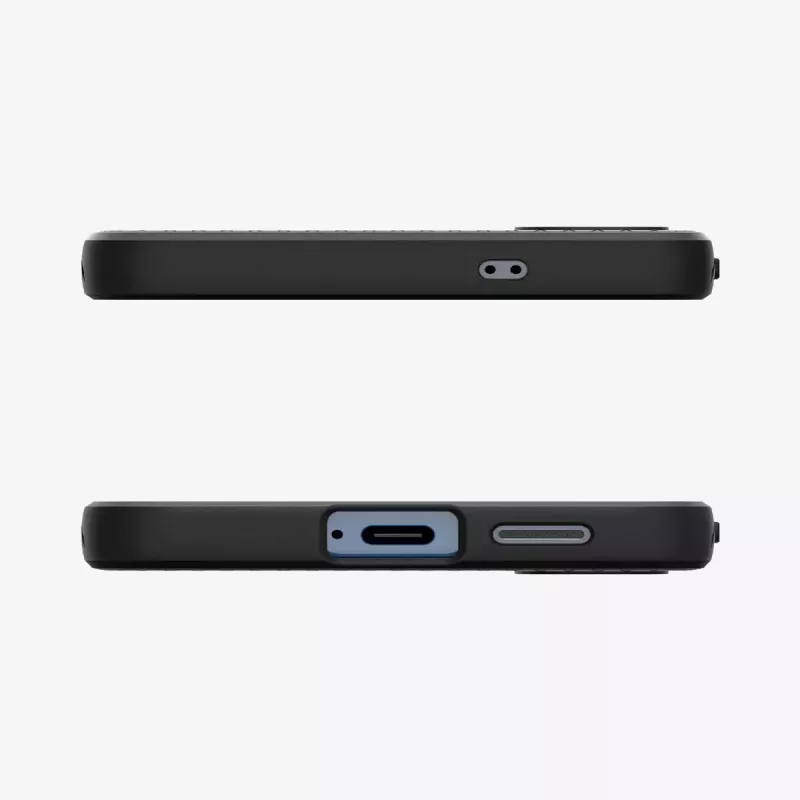 Suojakotelo Spigen Galaxy S25 Liquid Air mattamusta monokromaattinen