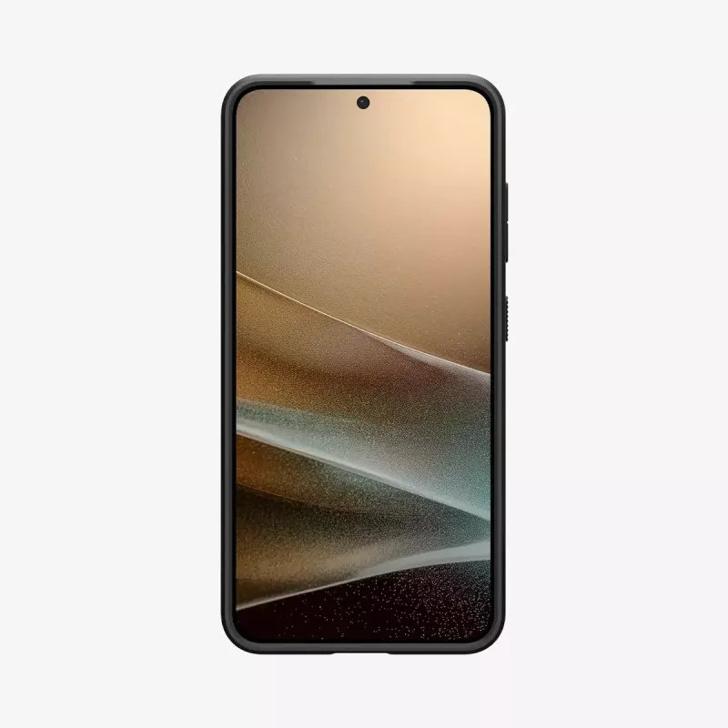 Suojakotelo Spigen Galaxy S25 Liquid Air mattamusta monokromaattinen