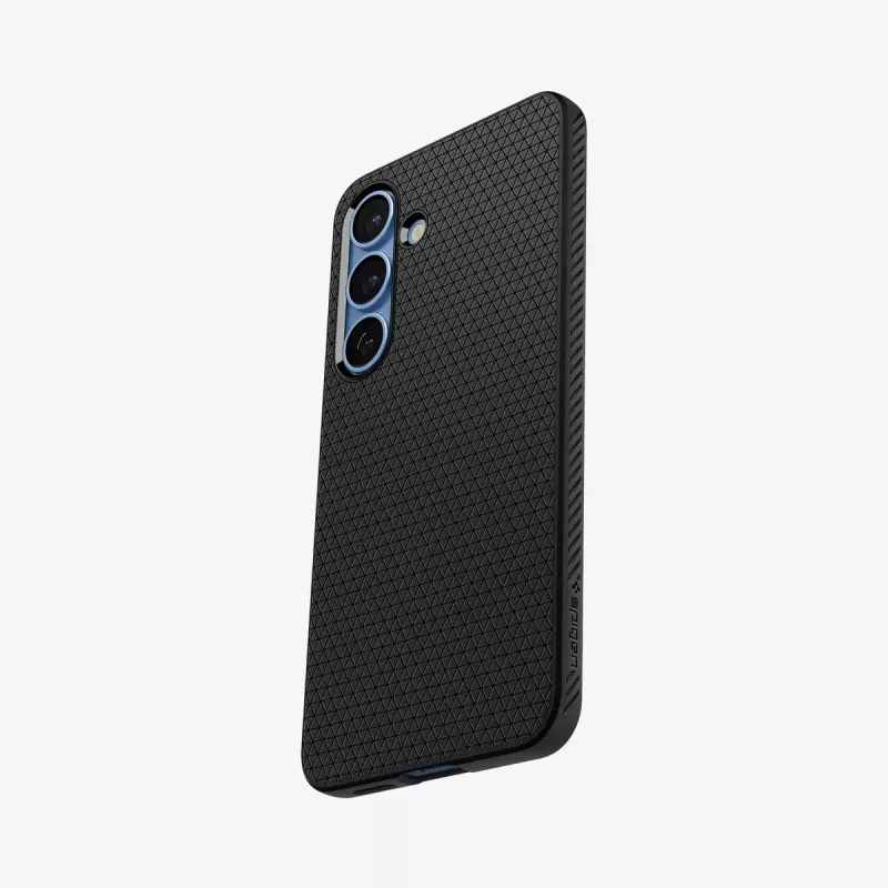Suojakotelo Spigen Galaxy S25 Liquid Air mattamusta monokromaattinen