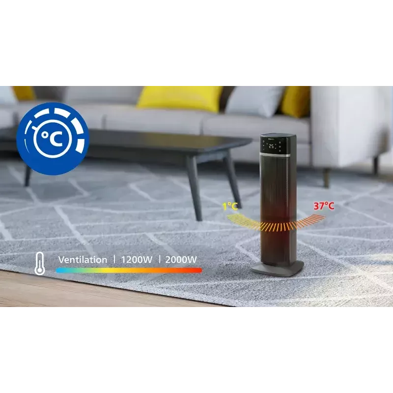 Philips 5000 Series Smart Tower keraaminen lämpöpuhallin