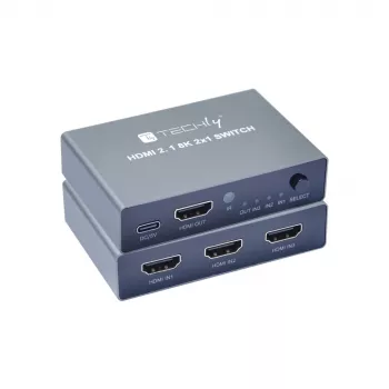 Videoswitch Techly IDATA HDMI-2138KT HDMI 60Hz 2m