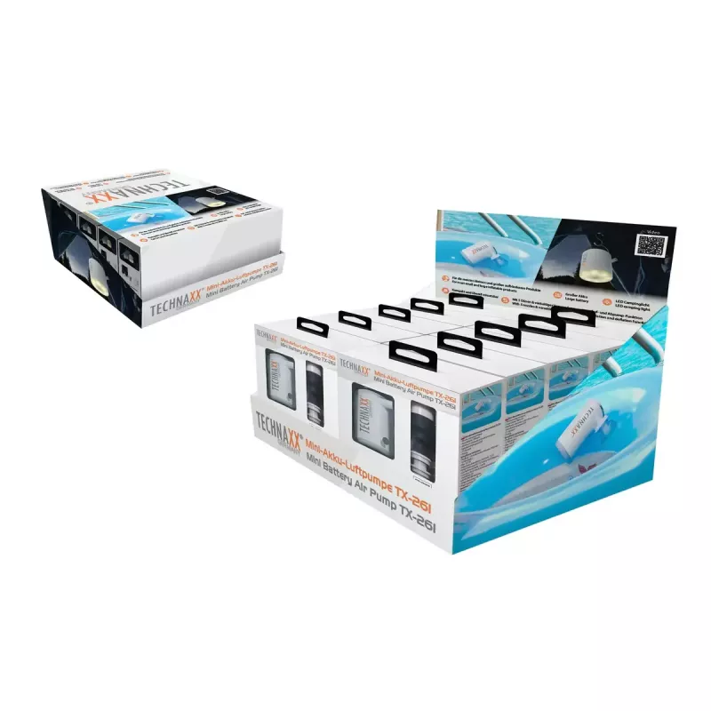 Sähköinen ilmapumppu Technaxx TX-261 180 l/min paristo 1360 mAh