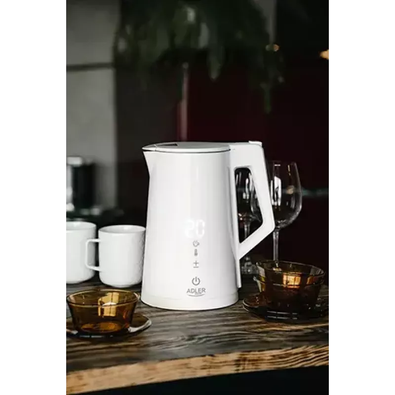 Sähköinen vedenkeitin Adler 1,7 l 1850 W valkoinen