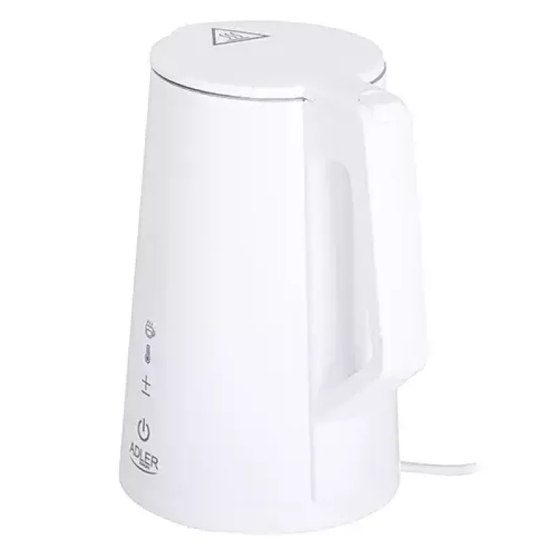 Sähköinen vedenkeitin Adler 1,7 l 1850 W valkoinen